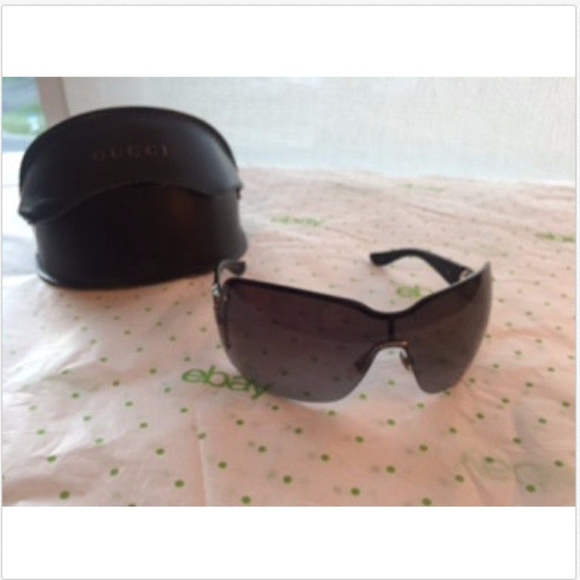 GUCCI Rimless Sunglass Blue Lenses80mm-15mm-110mm Sunglasses